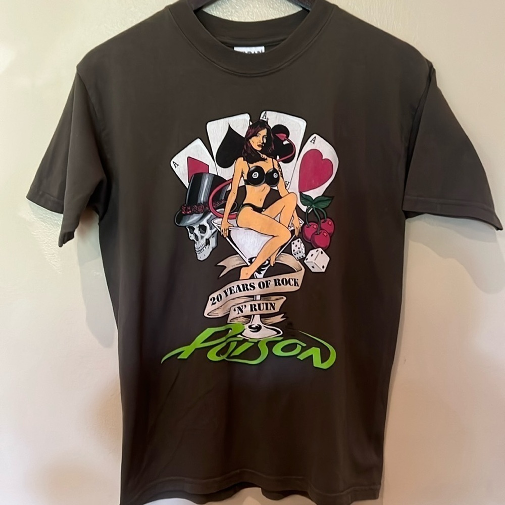 Men’s poison 20 years of rock and ruin concert Tee 2006 in Size XL